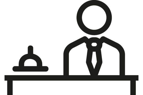 Download Hotel Manager Line Icon. Guest Relation - Man Collection