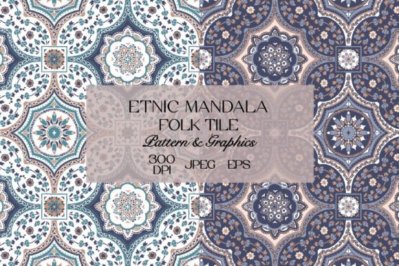 Download Ethnic Mandala Tile Pattern - Man Collection
