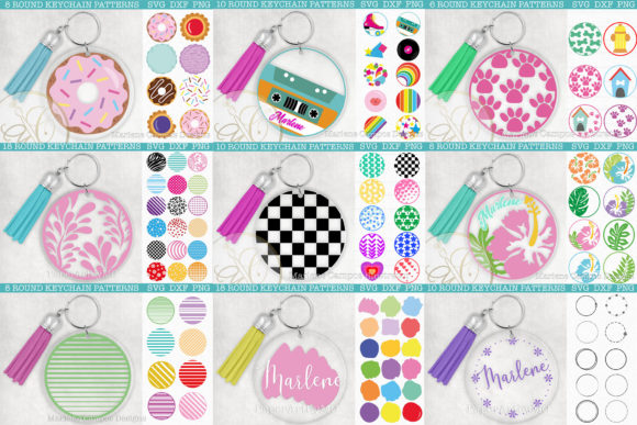 Download Bundle 96 Files Round Keychain Patterns - Premium Resources