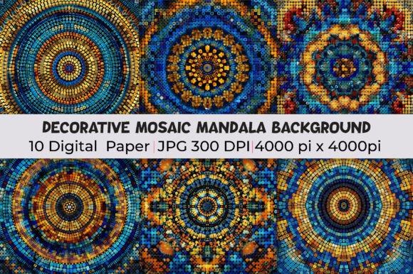 Download Decorative Mosaic Mandala Backgrounds - Man Collection