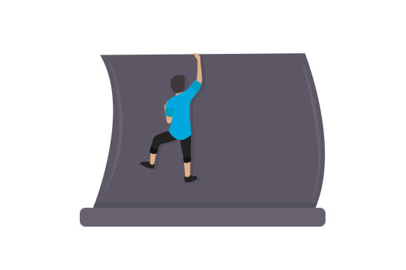 Download Sportsman Climbing Warped Wall - Man Collection