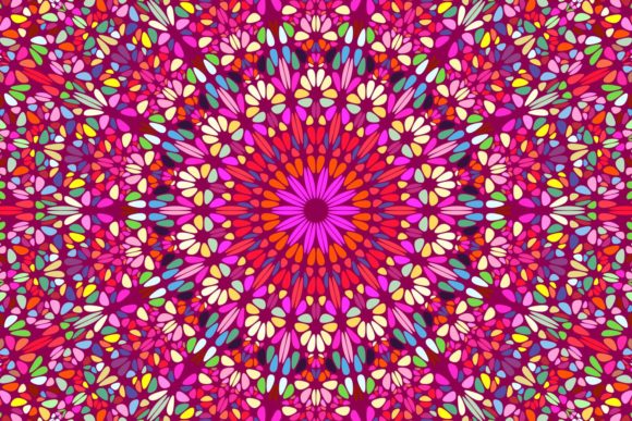 Download Floral Mosaic Mandala Background - Man Collection