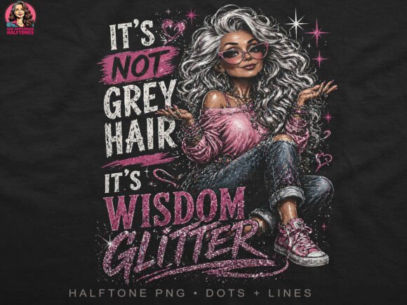 Download Grey Hair Wisdom Glitter Woman Halftoned - Man Collection
