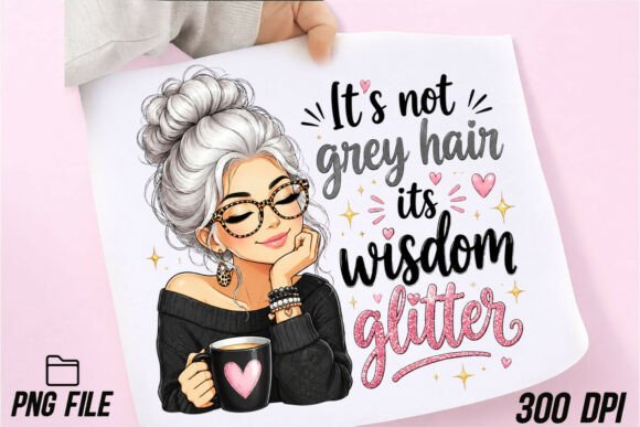 Download Grey Hair Wisdom Glitter Woman Halftoned - Man Collection