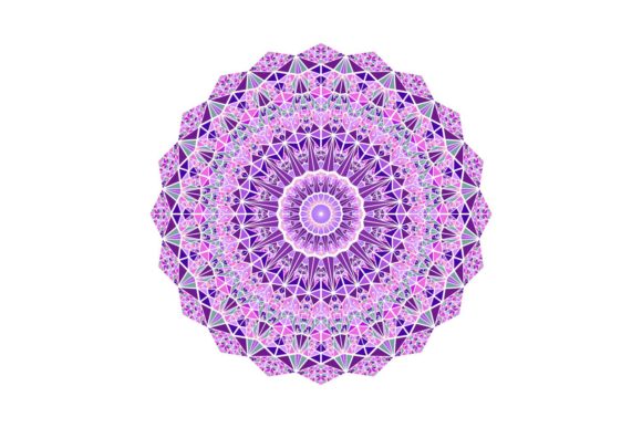 Download Round Ornate Triangle Mosaic Mandala - Man Collection