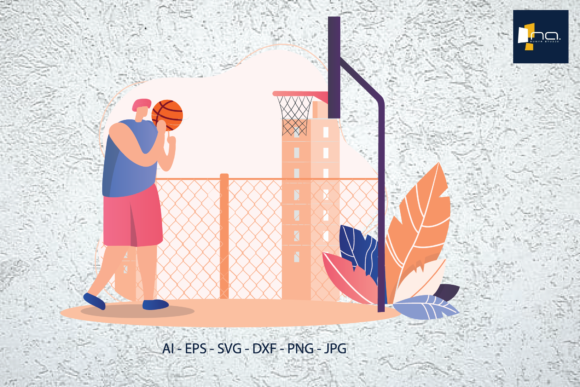 Download Flat Illustration Basketball Athlete - Athlete Collection