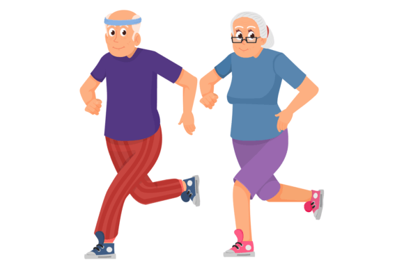 Download Old Man and Woman Jogging Together. Seni - Man Collection