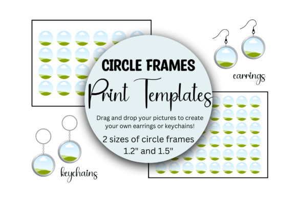 Download Circle Frames Print Templates- 2 Sizes - Circle Collection